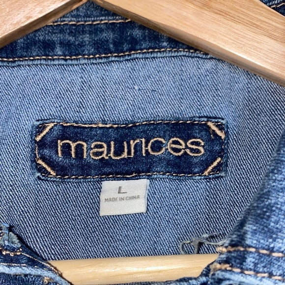 Maurices Dark Blue Denim Jacket - Picture 6 of 7